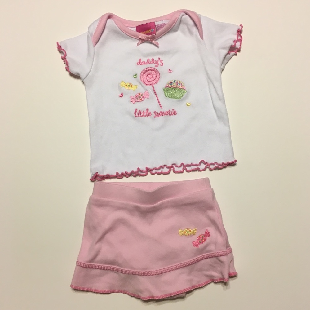 Little Lindsey Baby girl shirt & skirt